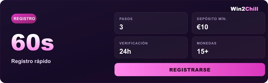 Win2Chill Casino registration